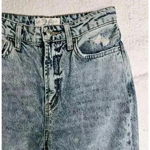 We The Free People Y2K jeans High Rise Balloon leg Womens Sz 26 Taper Hem - Picture 4 of 13